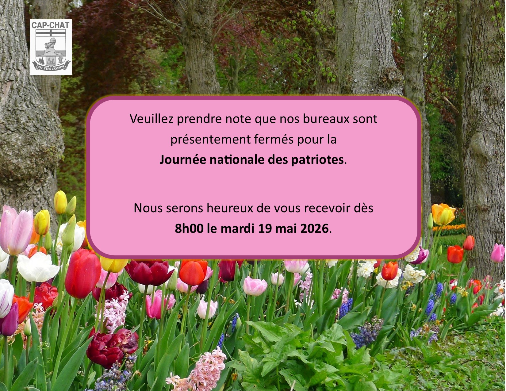 BureauFerméFeteReine